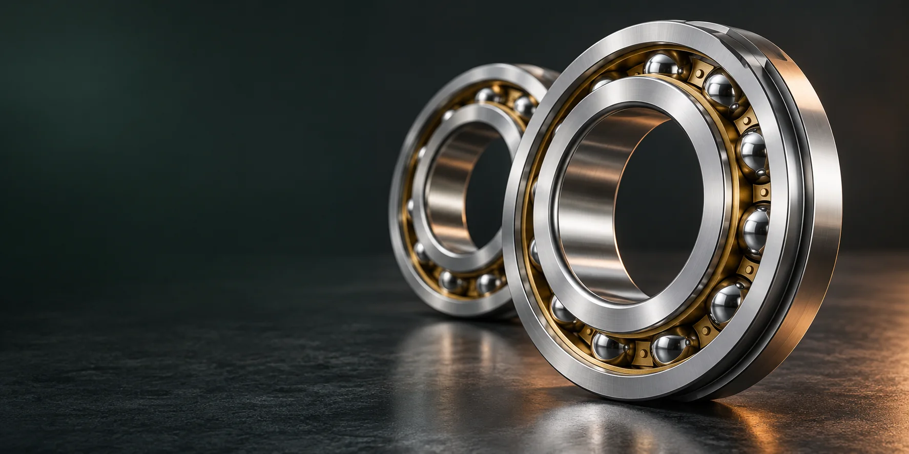 Original unbranded angular contact bearing concept visualization