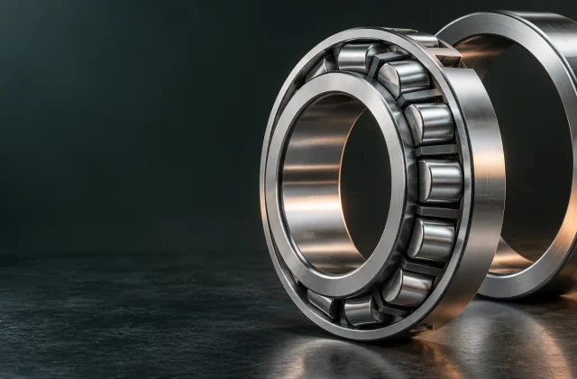 Original unbranded cylindrical roller bearing concept visualization