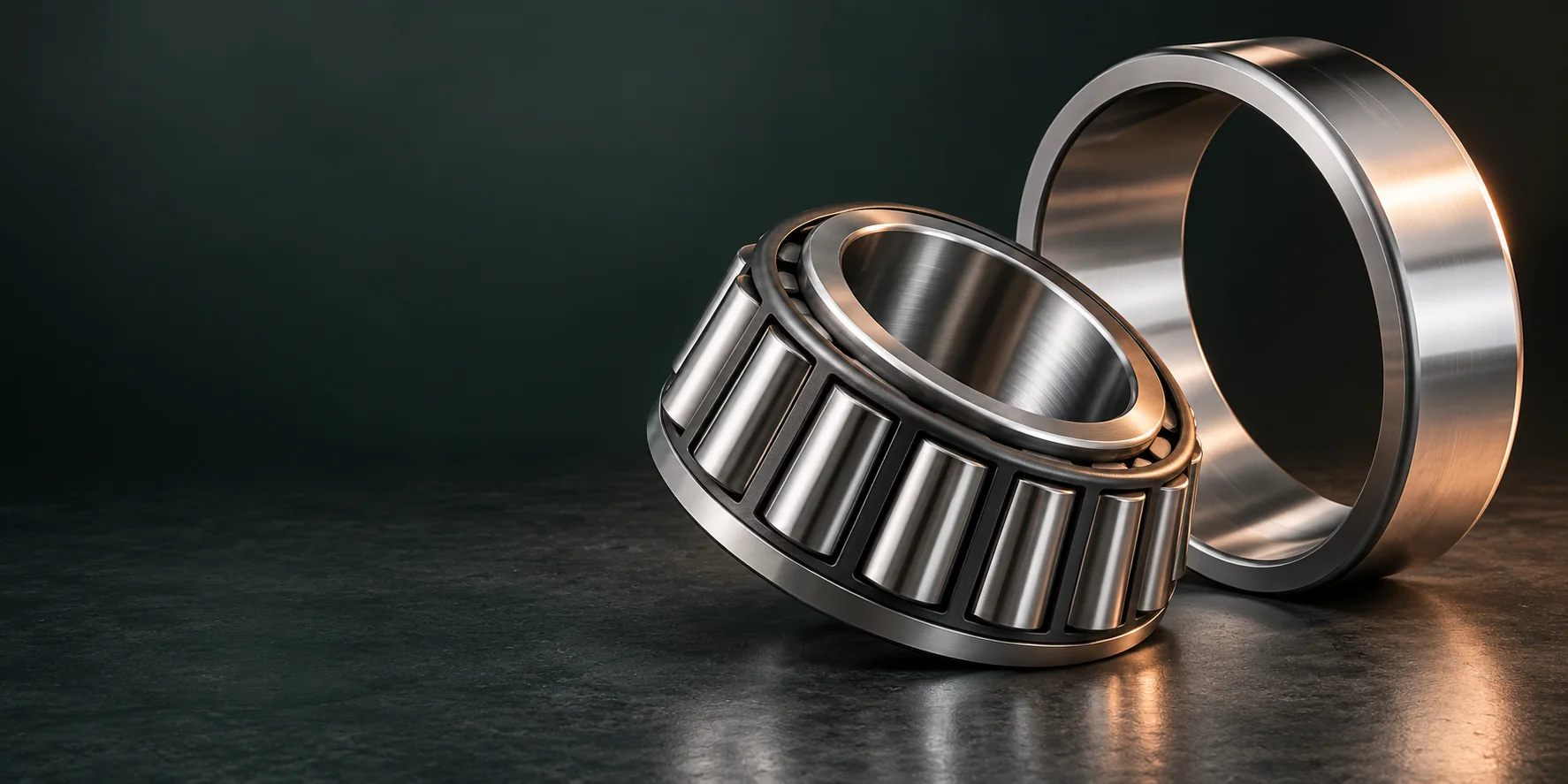 Original unbranded tapered roller bearing concept visualization