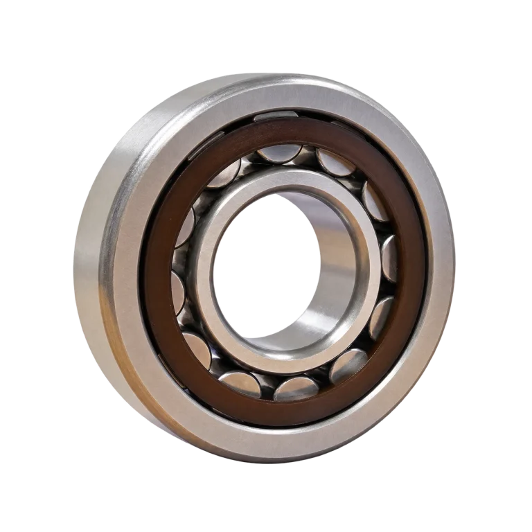 NJ212 cylindrical roller bearing — retouched source reference image; supply configuration may differ