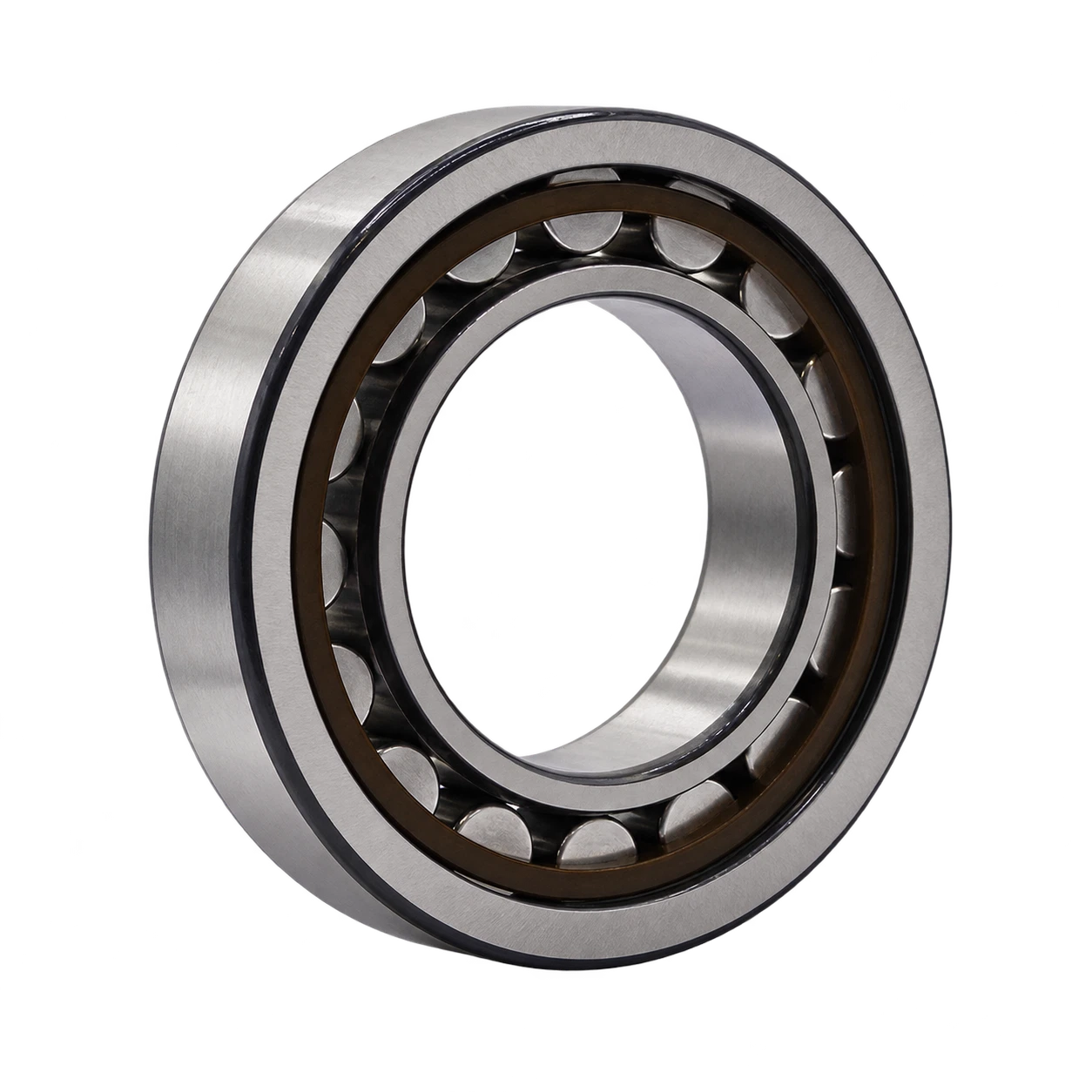 NU206 cylindrical roller bearing — retouched source reference image; supply configuration may differ