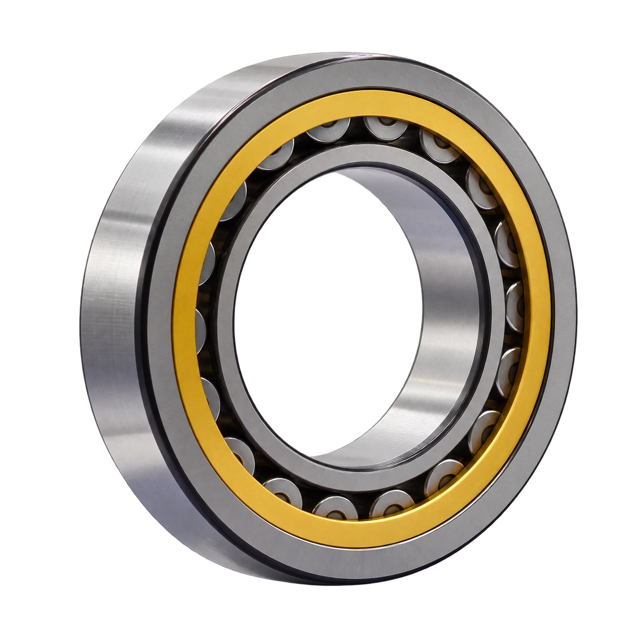 NU217 cylindrical roller bearing — retouched source reference image; supply configuration may differ